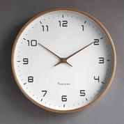 Wall Clock Wood Scandinavian Minimalist Silent Analog Clock - Image 4