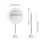 Wall Mirror Adjustable Arm Makeup and Grooming 5-Inch - Image 2