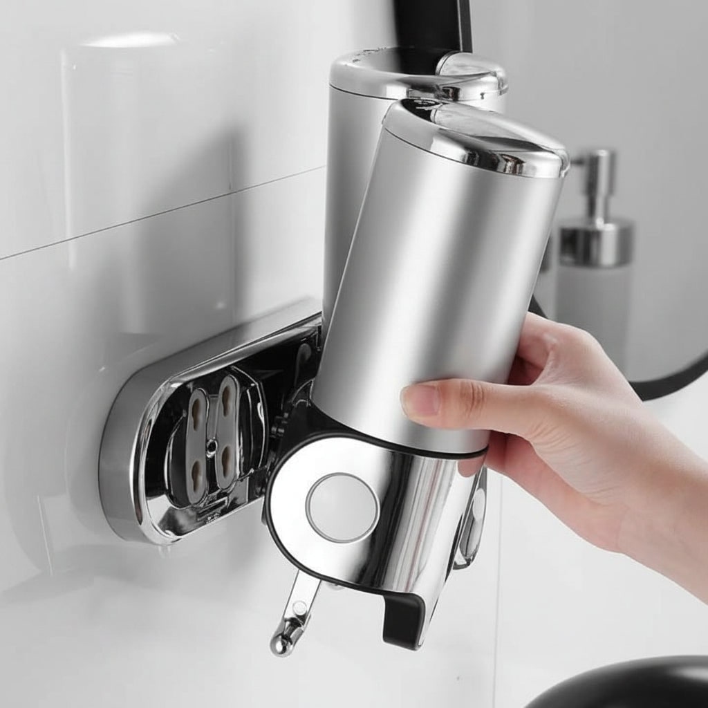 Wall-Mounted Soap Dispenser Elegant Stainless Steel Design - Image 1