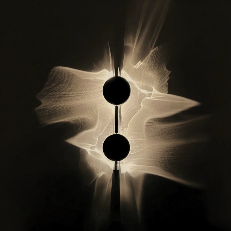 Wall Sconce Light Fixture Modern Black Metal Design - Image 4