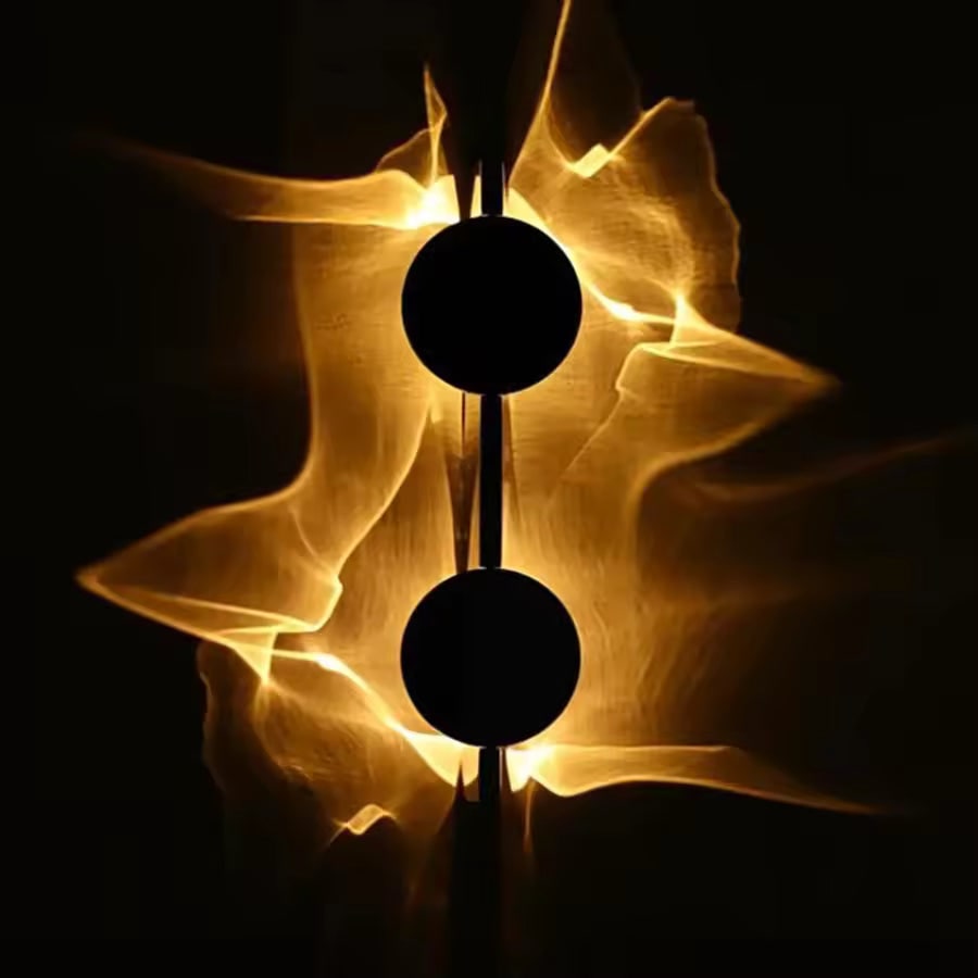 Wall Sconce Light Fixture Modern Black Metal Design - Image 6