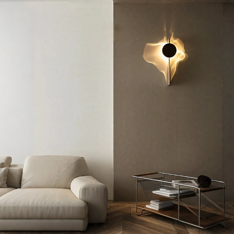 Wall Sconce Light Fixture Modern Black Metal Design - Image 7