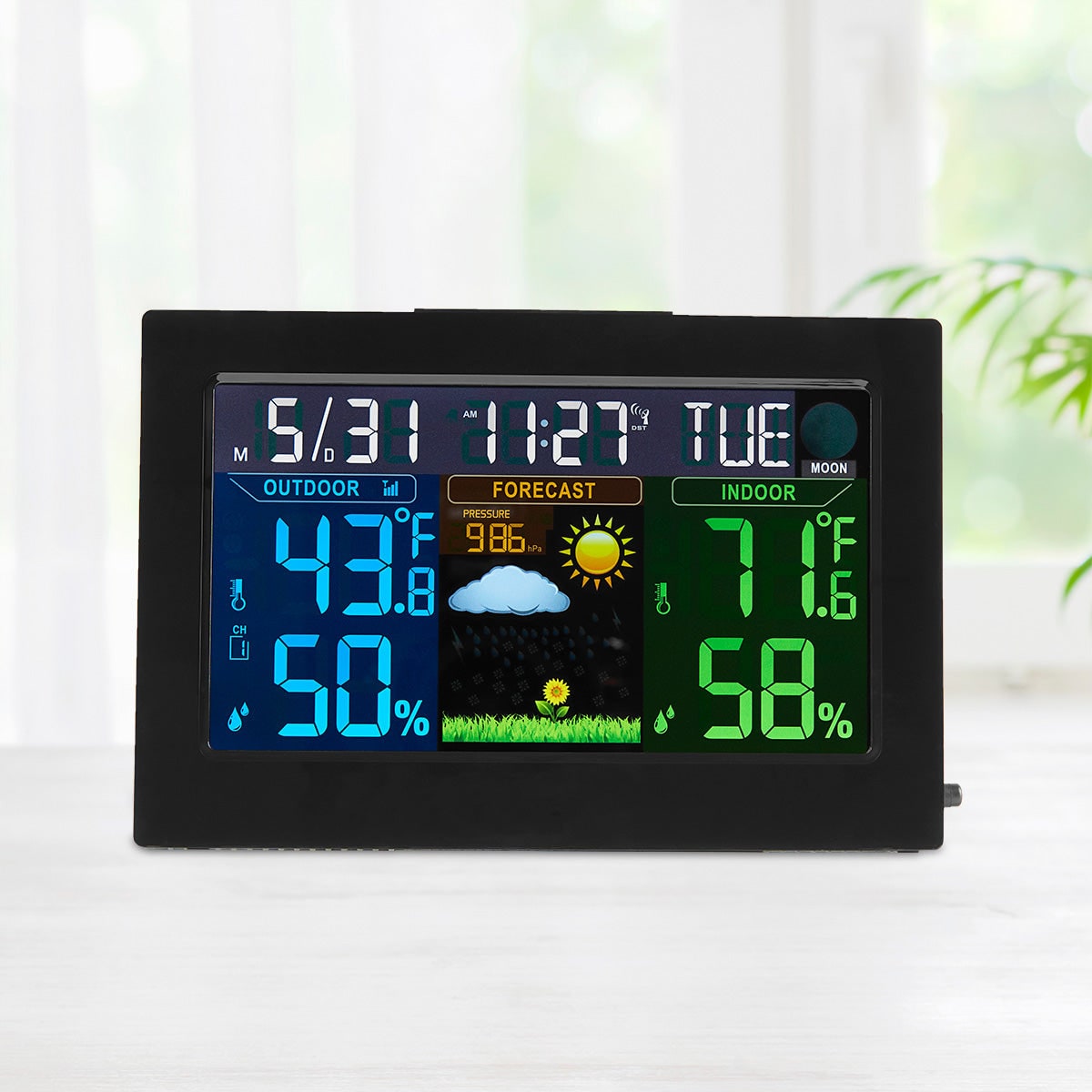 Weather Station Indoor Outdoor Thermometer Digital Display - Image 4