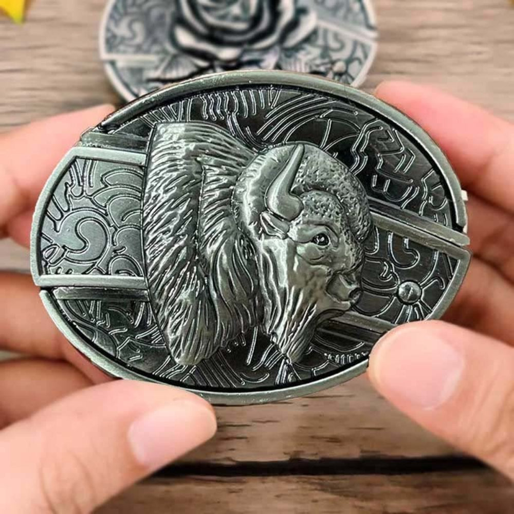 Western Belt Buckle Cowboy Accessory Decorative Design - Image 34