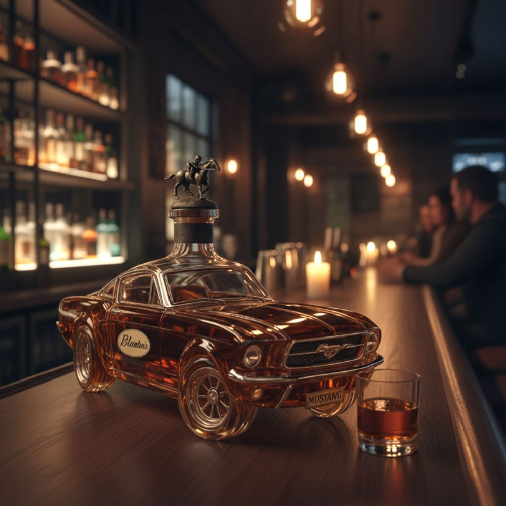 Whiskey Decanter Car Shaped Automotive Unique Barware Display - Image 1