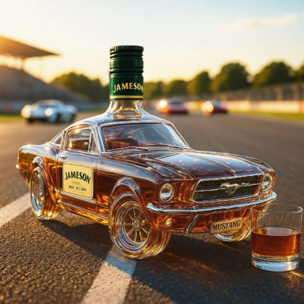 Whiskey Decanter Car Shaped Automotive Unique Barware Display - Image 6