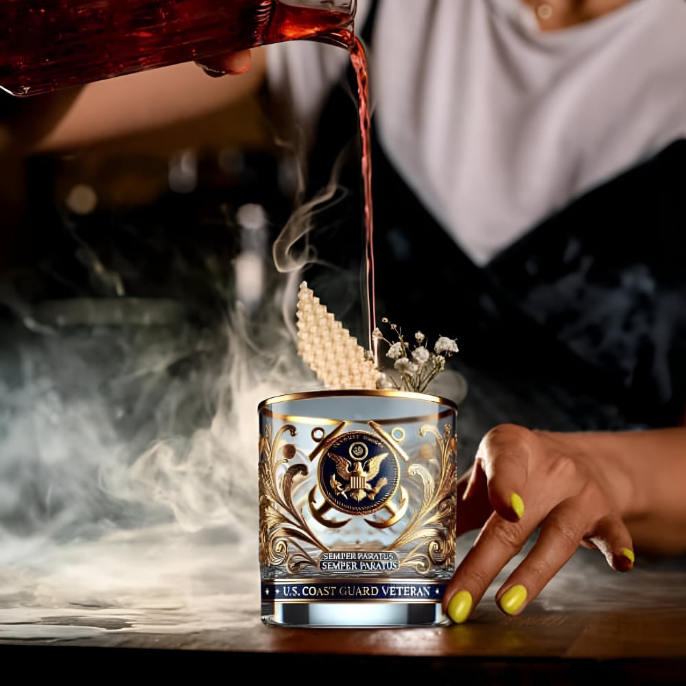 Whiskey Glass Set Engraved Military Tribute Design - Image 7