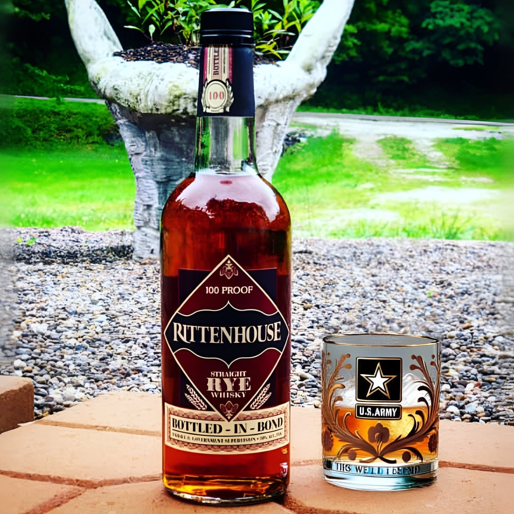 Whiskey Glass Set Engraved Military Tribute Design - Image 9