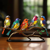 Window Decoration Stained Glass Art Colorful Design - Image 1