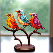 Window Decoration Stained Glass Art Colorful Design - Image 2