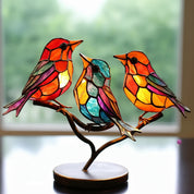 Window Decoration Stained Glass Art Colorful Design - Image 3