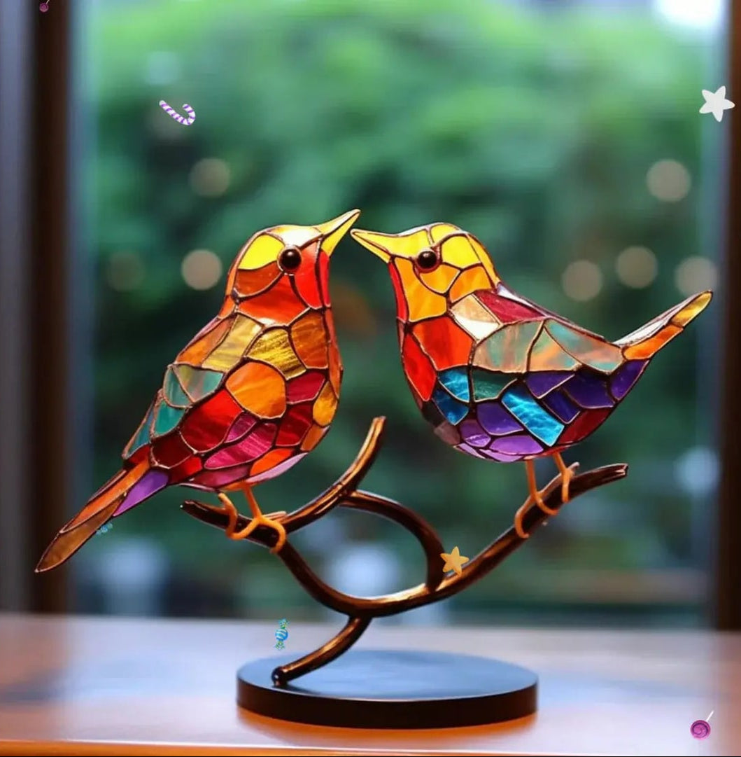 Window Decoration Stained Glass Art Colorful Design - Image 4