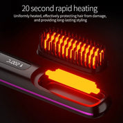 Wireless Hair Straightener USB Charging & Lcd Display Ceramic - Image 3