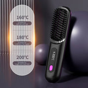 Wireless Hair Straightener USB Charging & Lcd Display Ceramic - Image 5