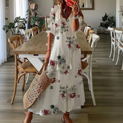 Women's Floral Maxi Dress Summer | Beach Vacation - Image 1