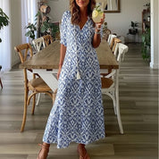 Women's Floral Maxi Dress Summer | Beach Vacation - Image 4