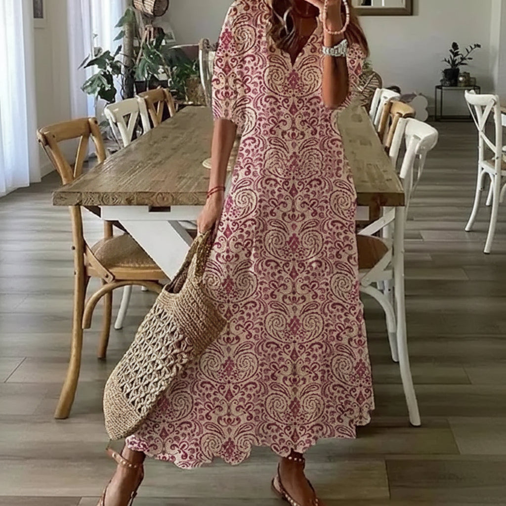 Women's Floral Maxi Dress Summer | Beach Vacation - Image 5