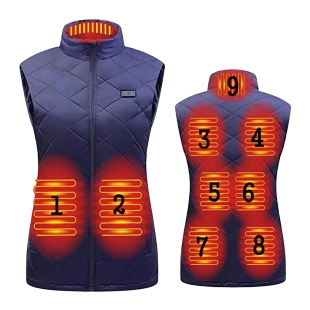 Women's Heated Vest Outdoor Electric Adjustable Fit Thermal - Image 13