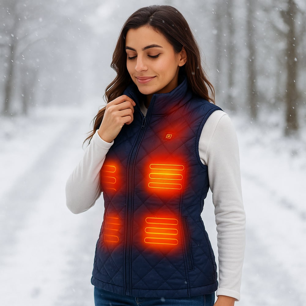 Women's Heated Vest Outdoor Electric Adjustable Fit Thermal - Image 5