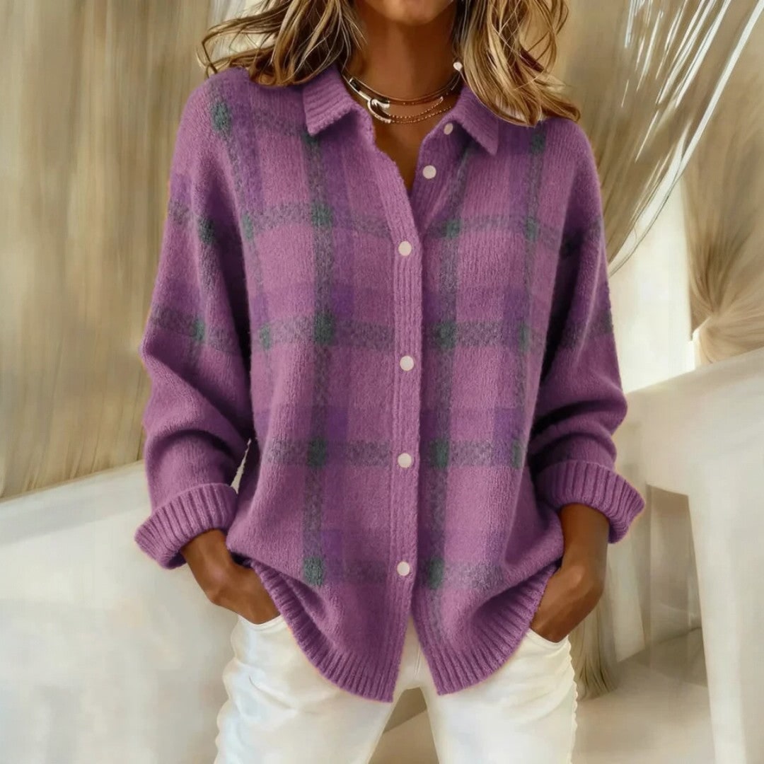 Women's Oversized Cardigan Knit Sweater Casual Layering Piece - Image 1