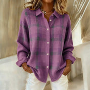 Women's Oversized Cardigan Knit Sweater Casual Layering Piece - Image 1