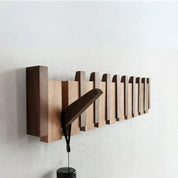 Wood Wall Hook Rack Coats and Scarves Modern Home Organizer - Image 10