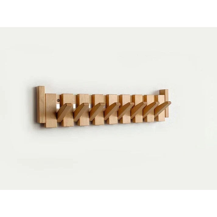 Wood Wall Hook Rack Coats and Scarves Modern Home Organizer - Image 12