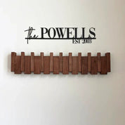 Wood Wall Hook Rack Coats and Scarves Modern Home Organizer - Image 3