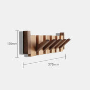 Wood Wall Hook Rack Coats and Scarves Modern Home Organizer - Image 6