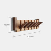 Wood Wall Hook Rack Coats and Scarves Modern Home Organizer - Image 7