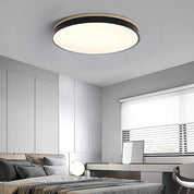 Wooden Flush Ceiling Living Room Modern Round Design - Image 22
