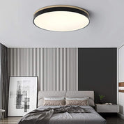 Wooden Flush Ceiling Living Room Modern Round Design - Image 23