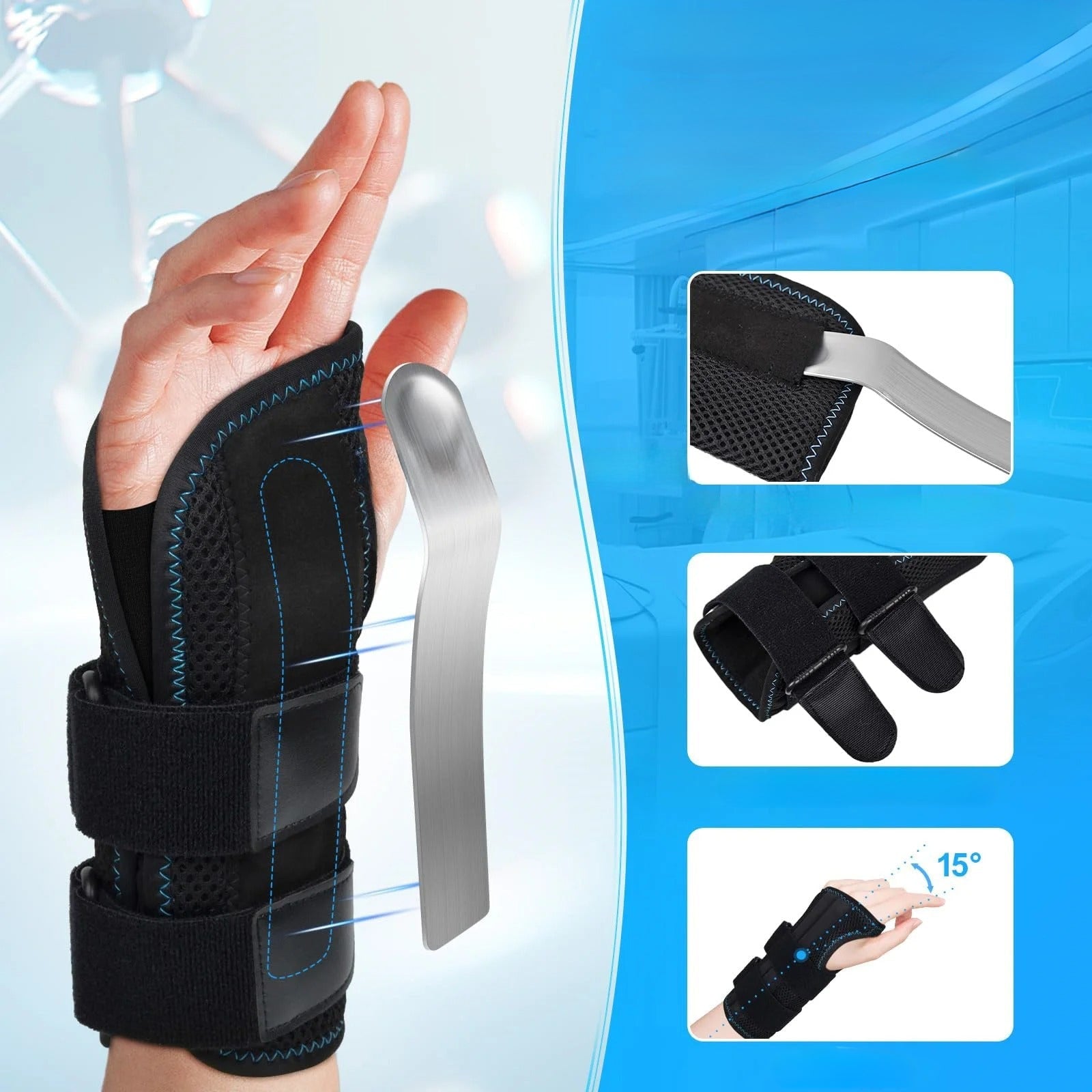 Wrist Support Brace Adjustable Compression Stabilizer - Image 4